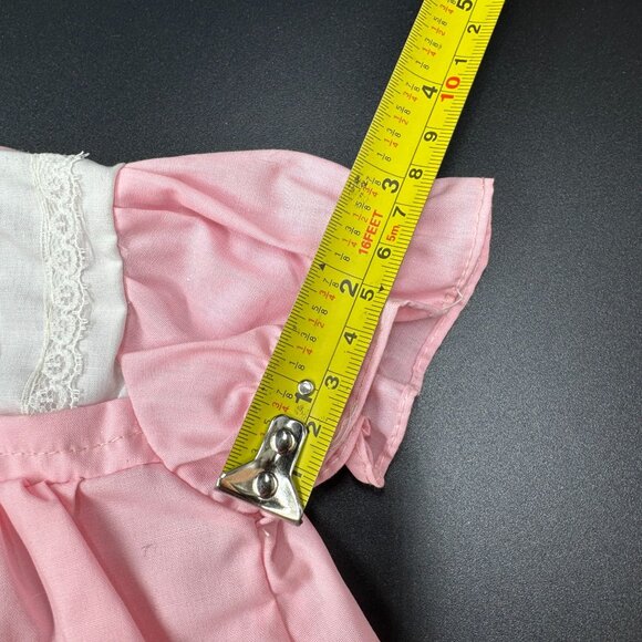 Vtg 70's 80's Baby Girls "Hello World" Pink Dress w/Duck Embroidery 0-6 months - Picture 8 of 14